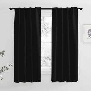 NICETOWN Backtab & Rod Pocket Blackout Thermal Curtain Panels, Set of 2 - 1 of 4