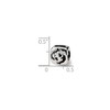 Black Bow Jewelry Sterling Silver Pisces the Fish Zodiac Bead Charm - 2 of 3