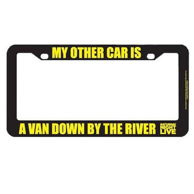 Bif Bang Pow Bif Bang Pow! Saturday Night Live My Other Car Is A Van License Plate Frame