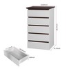VANIRROR 5- Drawer Dresser & Chest Storage Organizer Unit Commode Bedroom Dresser - 3 of 4