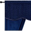 Kate Aurora Christmas Essentials Light Filtering Complete Attached Velvet Window Curtains & Valance Set - 3 of 4