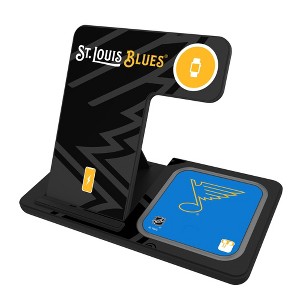 NHL Western Conference Teams Monocolor Tilt 15-Watt 3 in 1 Charging Station - 1 of 4