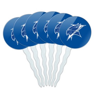 Elizabeth City State University Primary Logo Cupcake Picks Toppers Decoration Set of 6 - 1 of 4
