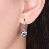 Paaaawaters 14k White Gold Plated 8.5mm Round Cut Pure Brilliance 5A Cubic Zirconia Drop Earrings - 3 of 4