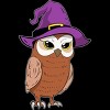 Men's Design By Humans Owl Witch Halloween T Shirt By thebeardstudio T-Shirt - 2 of 4