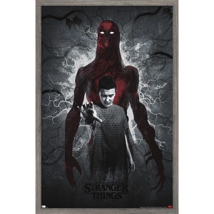 Trends International Netflix Stranger Things: Season 4 - Vecna and Eleven Framed Wall Poster Prints - 1 of 4
