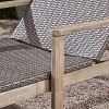 Oversart Wood + Wicker Chaise Lounge - 3 of 4