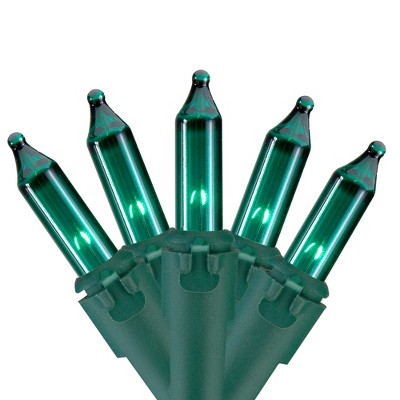 Northlight 100 Teal Green Mini Christmas Lights - 35 ft Green Wire