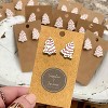 Cute Acrylic Christmas Tree Earrings, Clear Holiday Gifts for Women. - 2 of 4