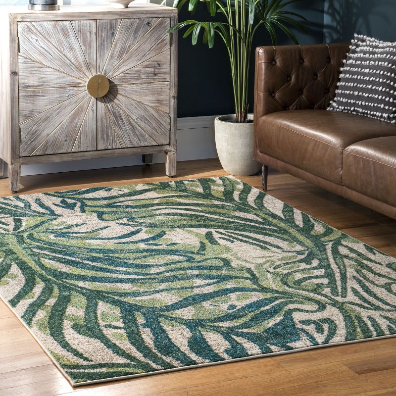 nuLOOM Cali Abstract Floral Area Rug, 3 of 11