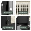 GlasFlength Makeup Vanity Tables Set with Lights in Openable Mirror, Drawers and Cabinets and Shelves, for Bedroom, Black, 42.83"*15.7"*57.09" - 3 of 4