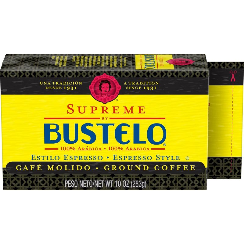 Cafe Bustelo Supreme Espresso Dark Roast Ground Coffee - 10oz, 1 of 8
