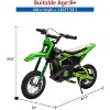 Acekool Kids Ride On Dirt Bike, Electric Off-Road Motorcycle, Fast Speed, Comfortable Leather Seat, Outdoor Toy, Air-Filled Tires - 3 of 4