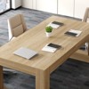 Famapy Office Conference Desk with Open Frame Design,Spacious Computer Desk,Writing Desk for Airy Look,Sturdy for Team Meetings - 3 of 4