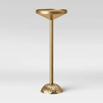 Catalana Round Figural Metal Drink Table Brass - Threshold™
