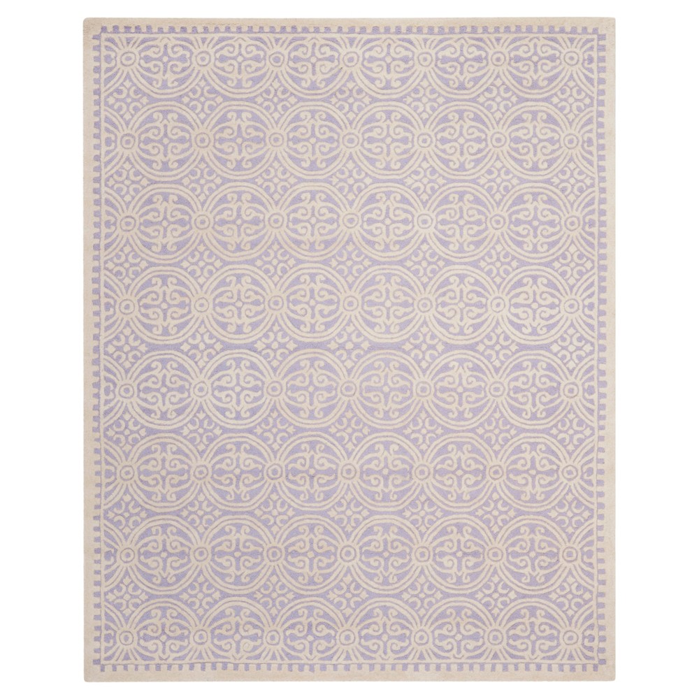 Lavender/Ivory Color Block Tufted Area Rug 8'x10' - Safavieh