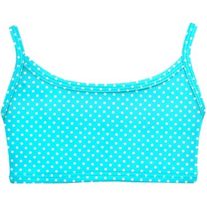 City Threads USA-Made Girls UPF 50+ Printed Bikini Swim Top - 1 of 4