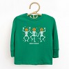 SmileyWorld Dancing Skeleton Pumpkins - Toddler Long Sleeve Graphic Tee and Youth Long Sleeve Graphic T-Shirt - 2 of 3