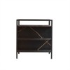 SEVOBAL Cat Litter Box Furniture with a Barn Door Hidden Litter Box with Open Storage Spaces,Black, (30.3"*21.2"*23.2") - 4 of 4