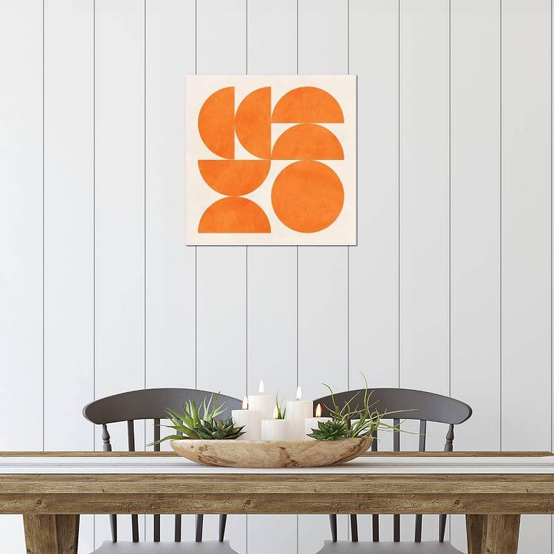 Geometric Shapes Orange by Ana Rut Bre Unframed Wall Canvas - iCanvas, 5 of 6