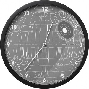 Star Wars Death Star Glow in The Dark Wall Clock with Wall Decals - 1 of 4