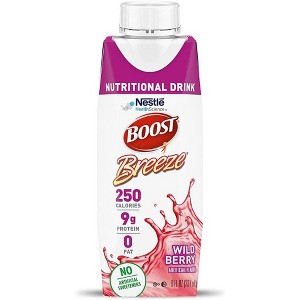 BOOST Breeze Clear Nutritional Drink – Wild Berry, 8 FL OZ (Pack of 24) - 1 of 4