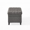 TiramisuBest Storage Ottoman Bench - Purple Fabric Entryway Bench, 50.0"L x 20.5"W x 18.25"H - 4 of 4