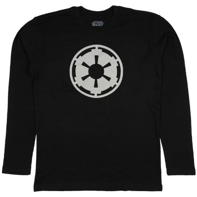 Seven Times Six Star Wars Imperial Symbol Thermal Long Sleeve T-Shirt Black