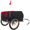 Heavy-Duty Bike Cargo Trailer with Removable Waterproof Cover ¨C 88 lbs Capacity, 16" All-Terrain Wheels & Foldable Design for Camping, Groceries - 3 of 4