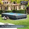 INTEX 26377EH Ultra XTR Deluxe Rectangular Above Ground Swimming Pool Set: 32ft x 16ft x 52in – Includes 2650 GPH Sand Filter Pump – Saltwater System - 2 of 4