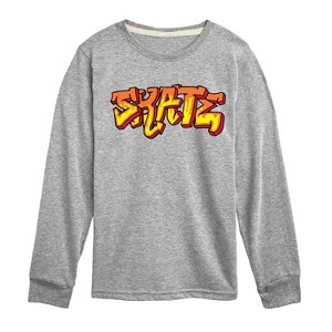 Boys' - Instant Message - Skateboarding Long Sleeve Graphic T-Shirt - 1 of 4