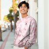 Dalix Smile Face Embroidered Washed Crewneck Sweatshirt Long Sleeve Fleece Cotton Mens - 4 of 4