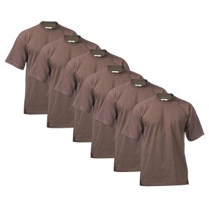 6 Pack Pro Club Men's Heavyweight Short Sleeve Tee T-Shirt - 1 of 1