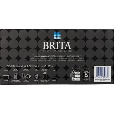 Brita Grand Water Pitcher Bubbles Black 10 cups, Black Bubbles