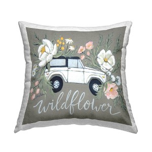Stupell Industries Wildflower Phrase Floral Truck, 18 x 18 - 1 of 3