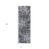 Ivory And Gray Abstract Area Rug - 3 of 4