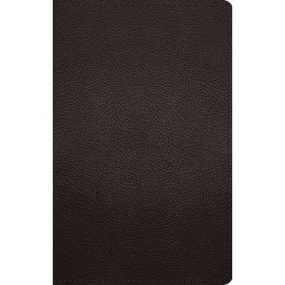 ESV Thinline Bible (Buffalo Leather, Deep Brown) - (Leather Bound)