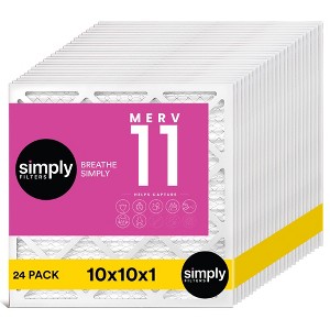 Simply Air Filter, MERV 11, 24 Pack, Furnace Air Filter for HVAC - 1 of 4