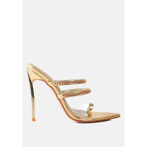 Tickle Me Toe Ring Stiletto Sandals Women - 1 of 4