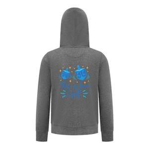 Everyday Kids Hanukkah Collection “This Is How I Roll” Zip Up Hoodie – Fun Holiday Sweatshirt - 1 of 4