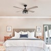 Parrot Uncle 52" Indoor Crystal Reversible Ceiling Fan, Modern - 3 of 4