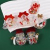 JDICTION 6PCS 3D Christmas Resin Shaker Molds with Seal Film, Snowflake Snowman Silicone Molds for DIY Ornament Charms - 2 of 4
