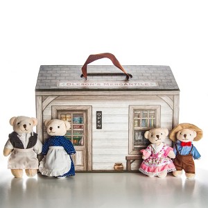 The Queens Treasures My First Little House 18 Pc Oleson's Bear Family and Shop - 1 of 4