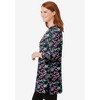 Woman Within Plus Size Perfect Printed Three-Quarter-Sleeve Scoopneck Tunic - 4 of 4