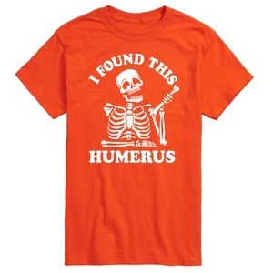 Men's - Instant Message - Skeleton Bone I Found This Humerous Short Sleeve Graphic T-Shirt - 1 of 4
