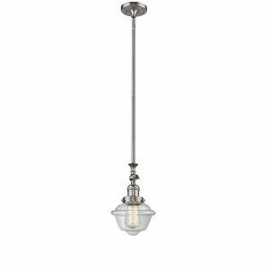 Oxford - 1 Light Stem Hung Tiltable Mini Pendant In Traditional Style-12 Inches Tall and 7.5 Inches Wide - 1 of 1