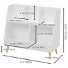 Kids Bookshelf with Toy Organizer, 5 Cubbies Children's Storage Shelf, 2-Tier Open Bookcase, Toy Storage Cabinet for Children's Room, Playroom - 2 of 4
