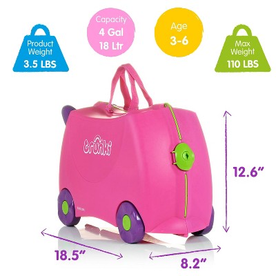 Trunki Kids' Ride-On Hardside Carry On Suitcase - Trixie
