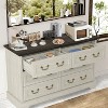 ORRD Farmhouse Style Bedroom 5 Drawer Dresser, 31.5'' Wooden Chest of Drawers with Metal Handles for Living Room, Hallway, Closet (Gray) - 4 of 4