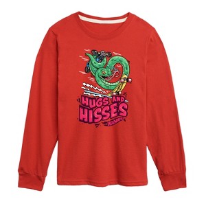 Boys' - Hot Wheels - Snake Hugs & Kisses Long Sleeve Graphic T-Shirt - 1 of 4